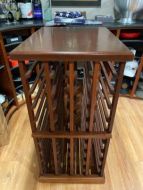 Mahogany Wine Rack with Top